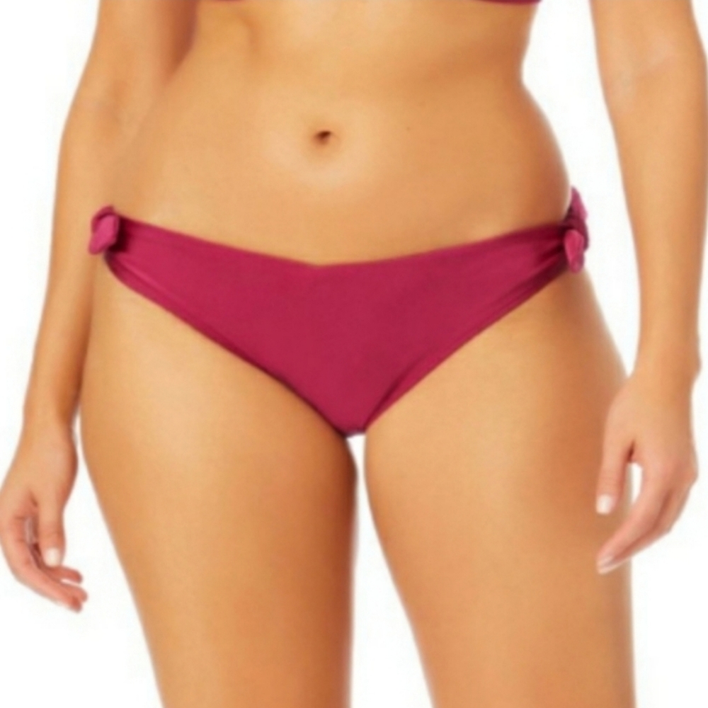 NWT! Time & Tru Pink Tie Sides Midrise Plus Sized Bikini Bottoms 3X